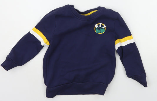 George Boys Blue   Pullover Jumper Size 2-3 Years