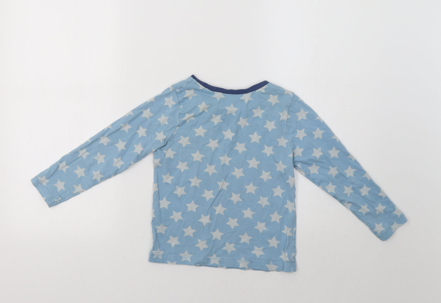 George Boys Blue    Pyjama Top Size 6-7 Years  - Star Print