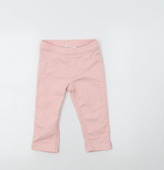 H&M Girls Pink   Jegging Trousers Size 6-7 Years