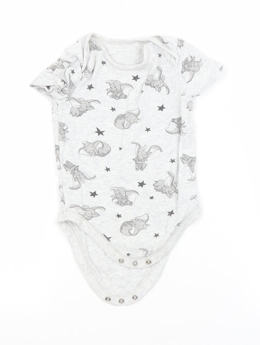 George Baby Grey Animal Print  Babygrow One-Piece Size 18-24 Months  - DISNEY DUMBO