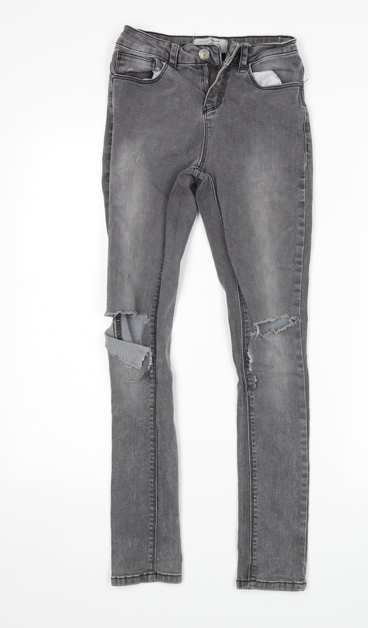 New Look Girls Grey   Skinny Jeans Size 13 Years