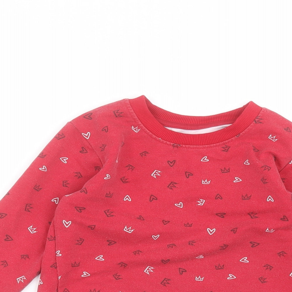 Matalan Boys Red   Pullover Jumper Size 2-3 Years