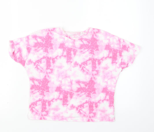NEXT Girls Pink Geometric  Top Pyjama Top Size 7 Years