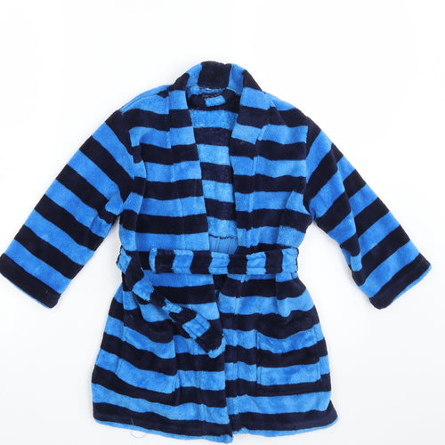 George Boys Blue Striped   Robe Size 3-4 Years
