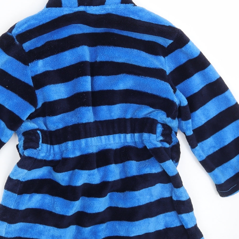 George Boys Blue Striped   Robe Size 3-4 Years