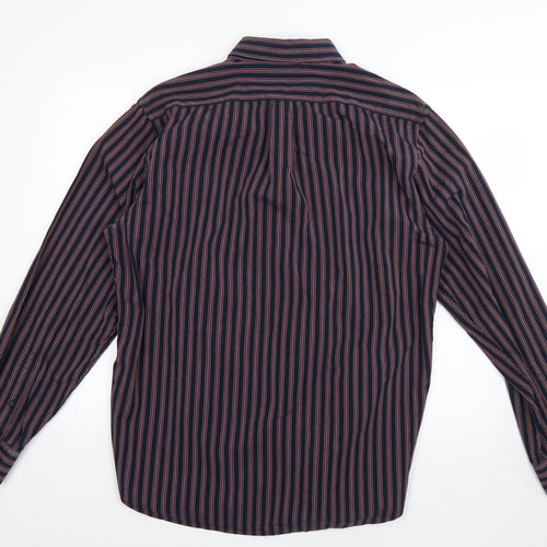 Gap Mens Multicoloured Striped   Dress Shirt Size L