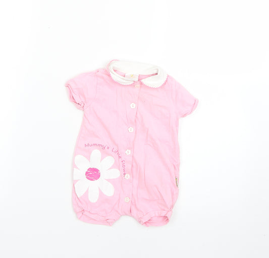 Preworn Baby Pink   Babygrow One-Piece Size 0-3 Months