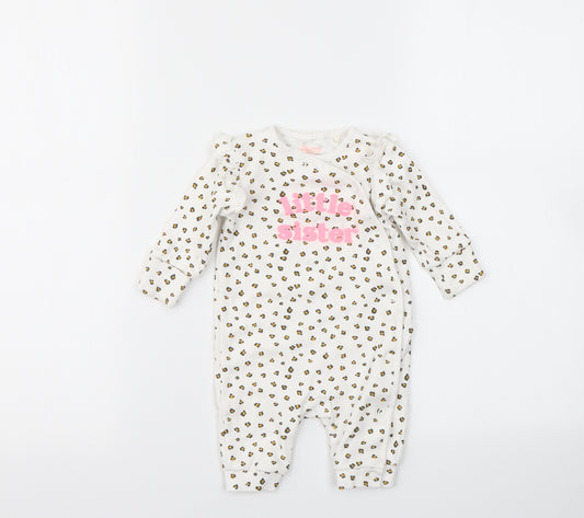 NEXT Baby Multicoloured Geometric  Babygrow One-Piece Size 0-3 Months