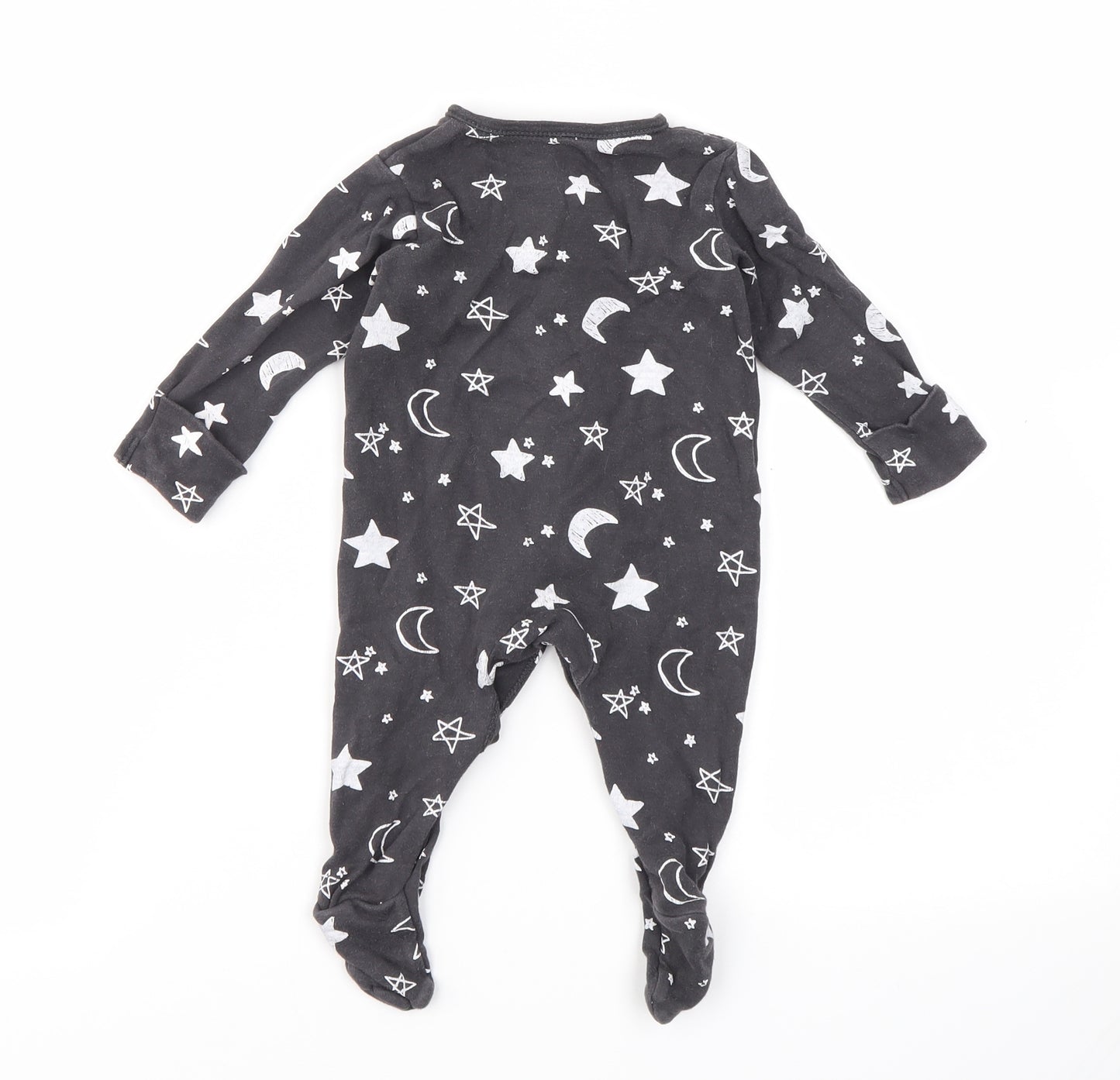 George Baby Grey Argyle/Diamond  Babygrow One-Piece Size 0-3 Months