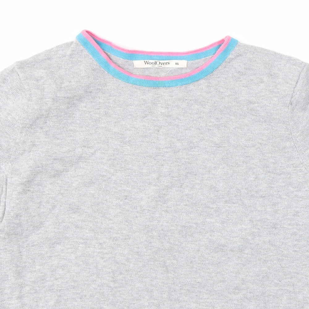 Woolovers Womens Grey   Basic T-Shirt Size XS