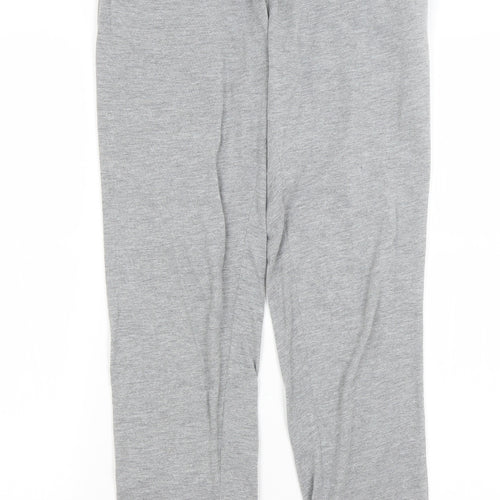 NICCE Womens Grey Solid  Capri Lounge Pants Size S