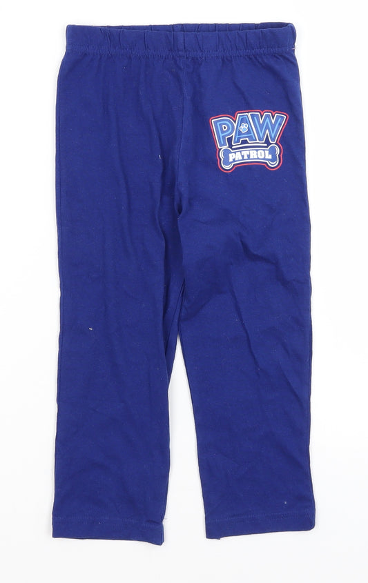 Paw Patrol Boys Blue Solid   Pyjama Pants Size 2-3 Years