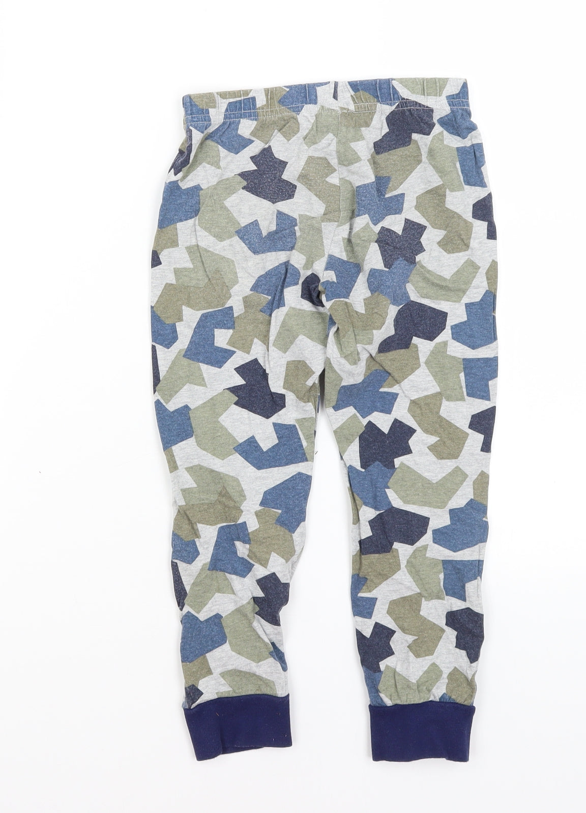 F&F Boys Grey Geometric   Pyjama Pants Size 5-6 Years