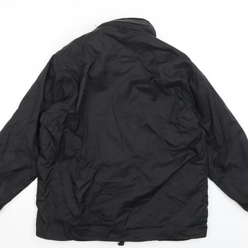 Uneek Mens Black   Rain Coat Coat Size M