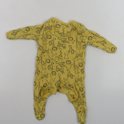 Primark  Boys Yellow   Babygrow One-Piece Size Newborn