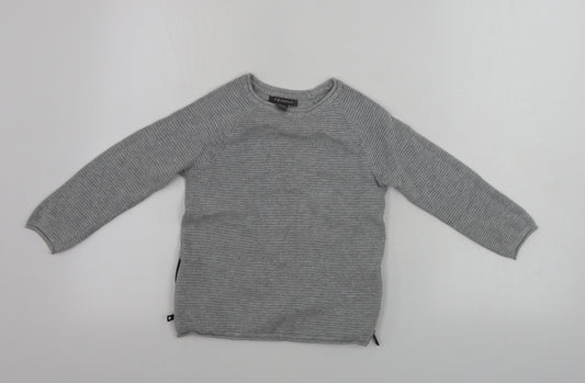 Primark  Boys Grey   Pullover Jumper Size 5-6 Years