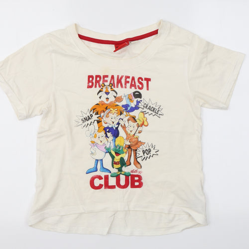 Primark Womens Multicoloured Solid  Top Pyjama Top Size XS  - The Breakfast club