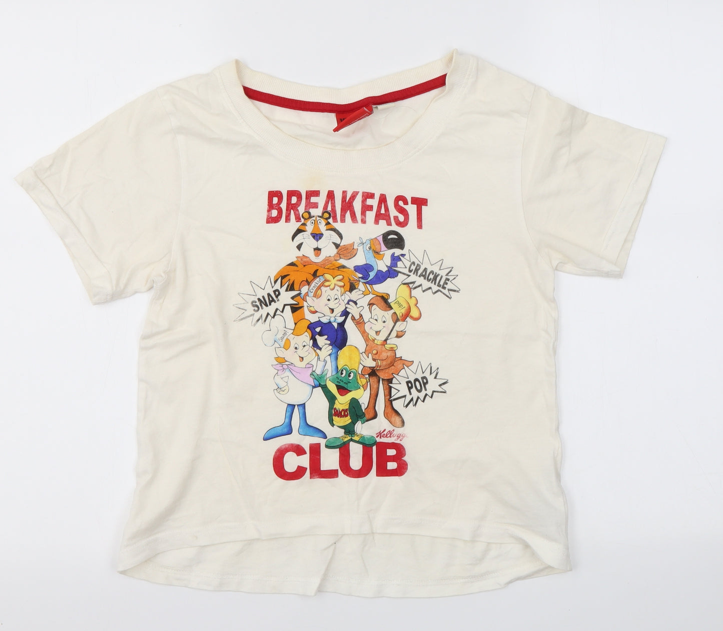 Primark Womens Multicoloured Solid  Top Pyjama Top Size XS  - The Breakfast club