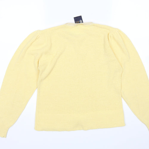Your Sixth Sense Womens Yellow   Pullover Jumper Size 12