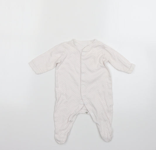 George Baby Pink Polka Dot  Babygrow One-Piece Size 0-3 Months
