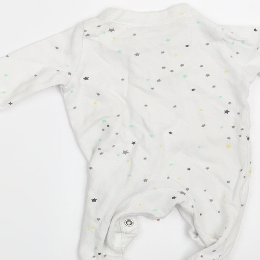 F&F Baby White Spotted  Romper One-Piece Size Newborn