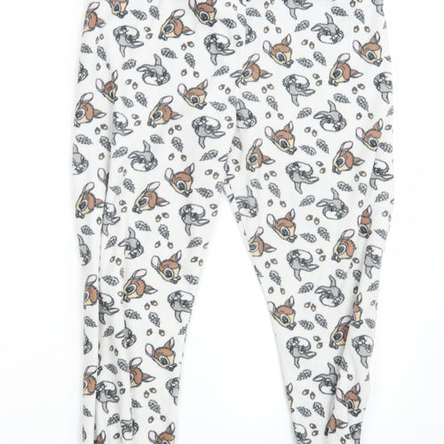 Young Dimension Girls White Animal Print  Jogger Trousers Size 11-12 Years