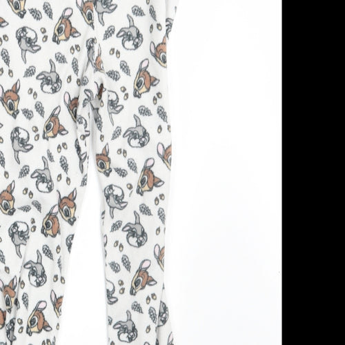 Young Dimension Girls White Animal Print  Jogger Trousers Size 11-12 Years