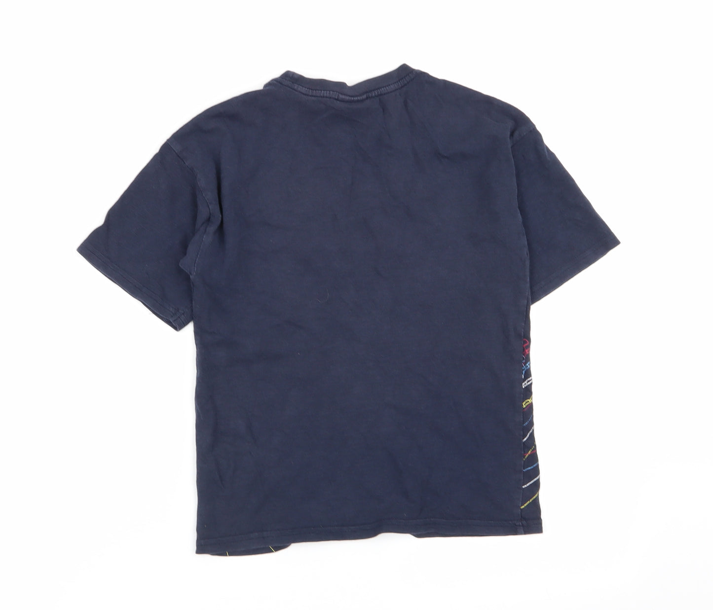 PlayStation Boys Blue Geometric  Basic T-Shirt Size 6-7 Years