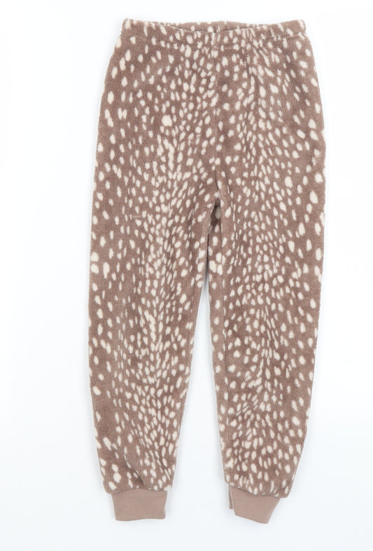 Primark Girls Brown Animal Print  Capri Pyjama Pants Size 5-6 Years