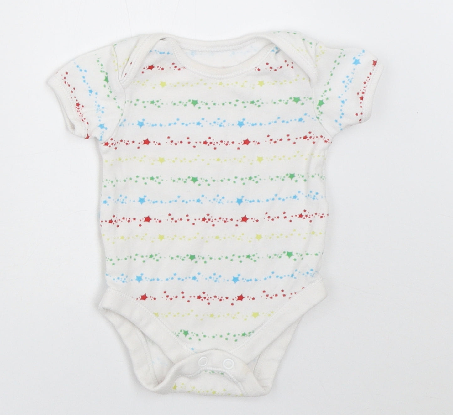 George Baby White   Babygrow One-Piece Size 0-3 Months