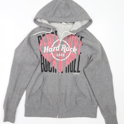 Hard Rock Cafe Womens Grey   Jacket Coat Size S