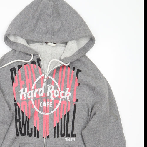 Hard Rock Cafe Womens Grey   Jacket Coat Size S