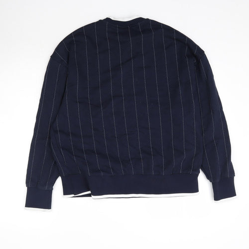 IVY PARK Mens Blue Striped  Pullover Sweatshirt Size S