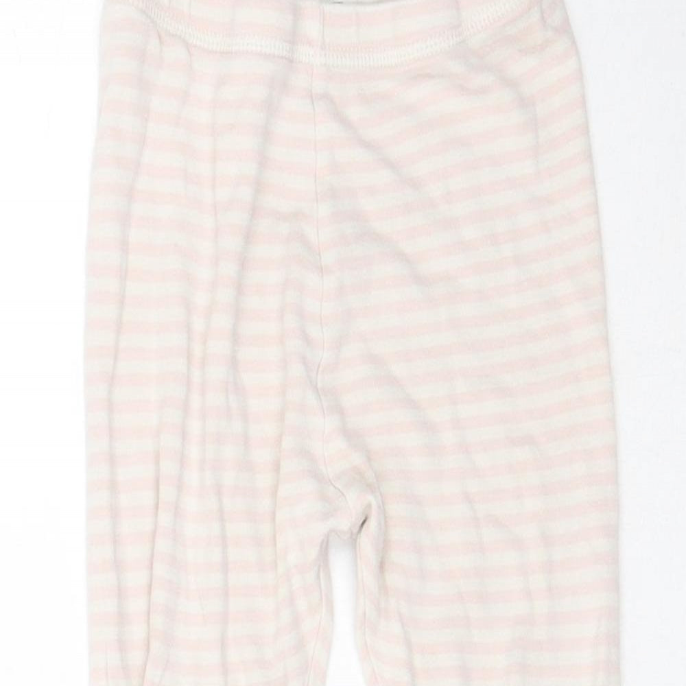 George Girls Pink Striped   Pyjama Pants Size 5-6 Years