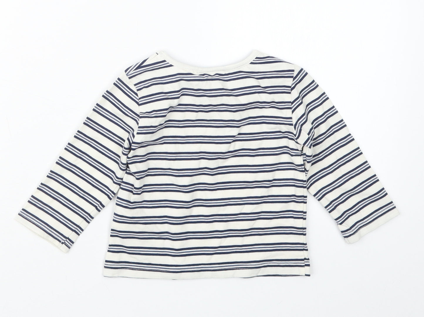 Tommy Bahama  Blue Striped  Basic T-Shirt Size 9-12 Months