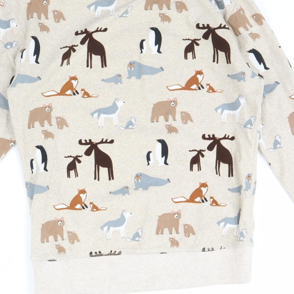NEXT Womens Beige Animal Print  Cami Pyjama Top Size XS