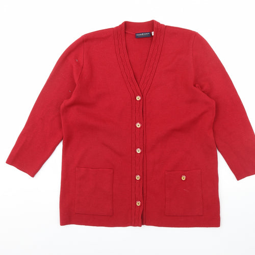 Your Sixth Sense Womens Red   Jacket  Size L