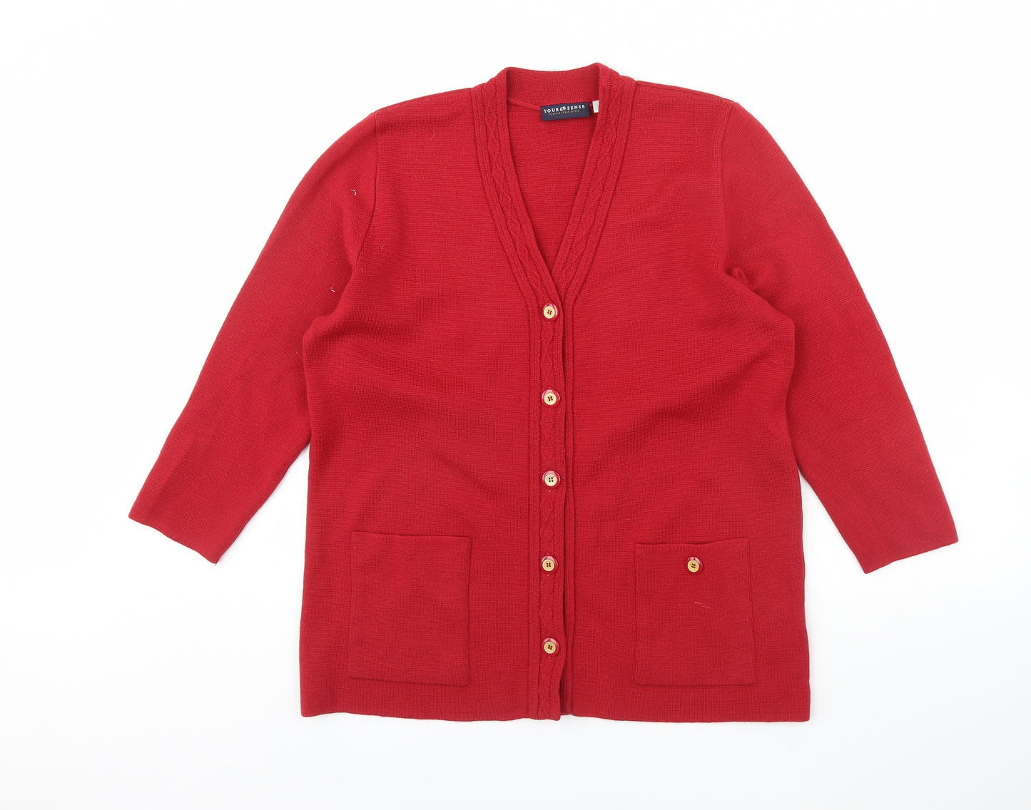 Your Sixth Sense Womens Red   Jacket  Size L