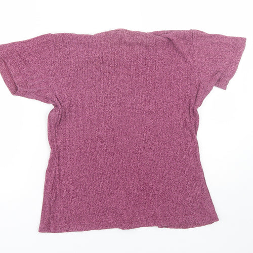 Patra Womens Purple   Basic T-Shirt Size L