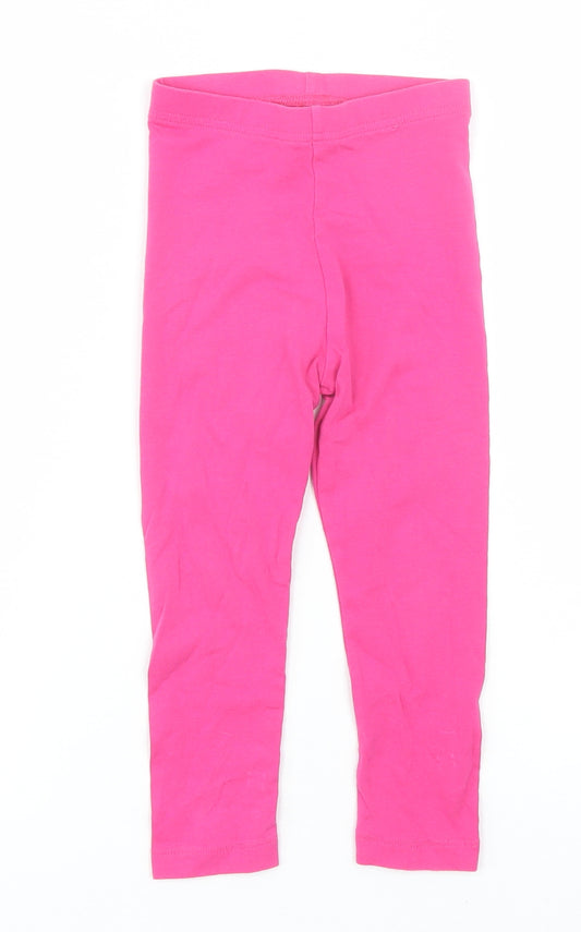George Girls Pink   Capri Trousers Size 2-3 Years