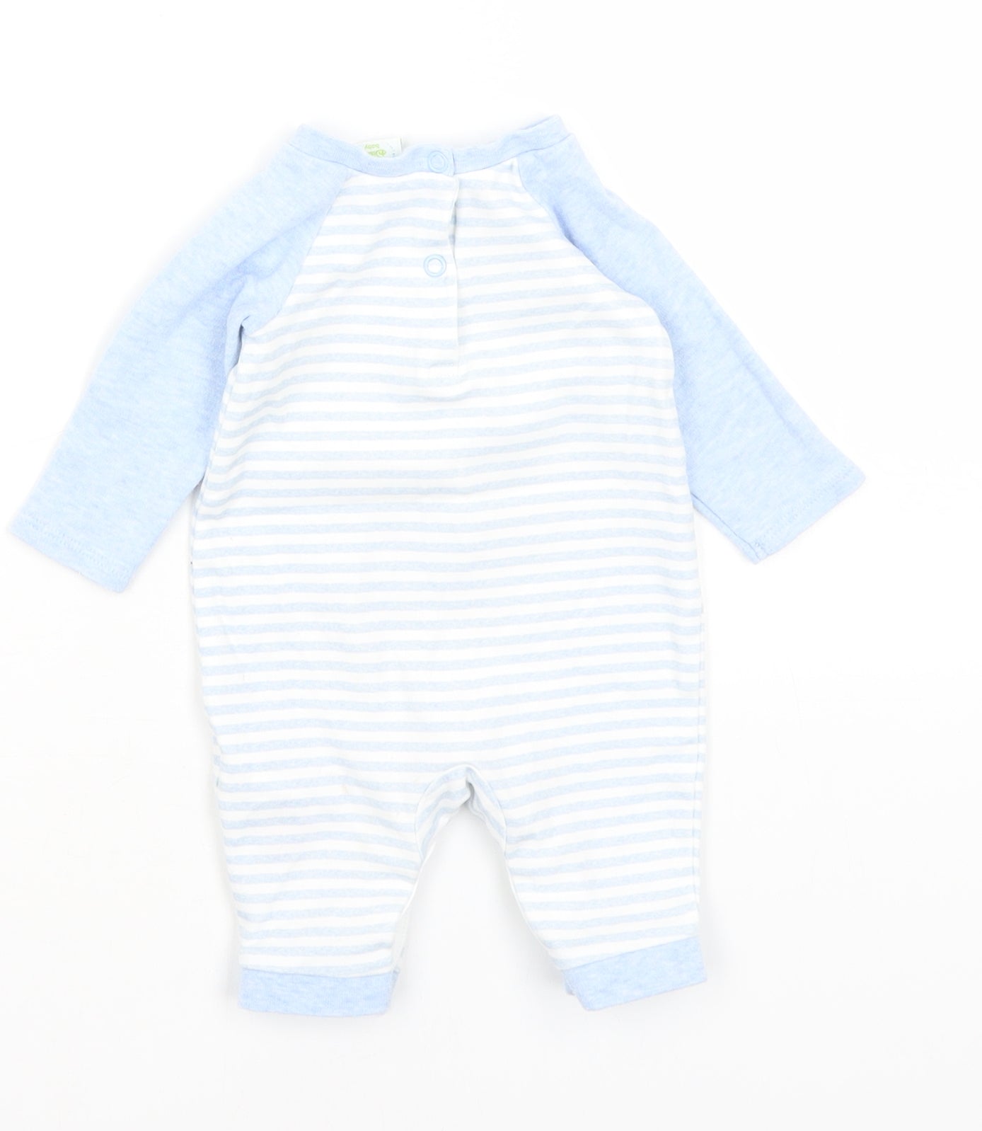 Disney Baby Baby Blue Striped  Babygrow One-Piece Size Newborn  - Mickey Mouse