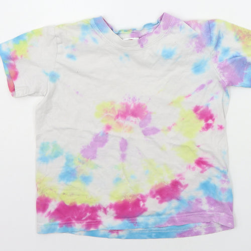 Stedman Girls Multicoloured Geometric  Basic T-Shirt Size 7-8 Years