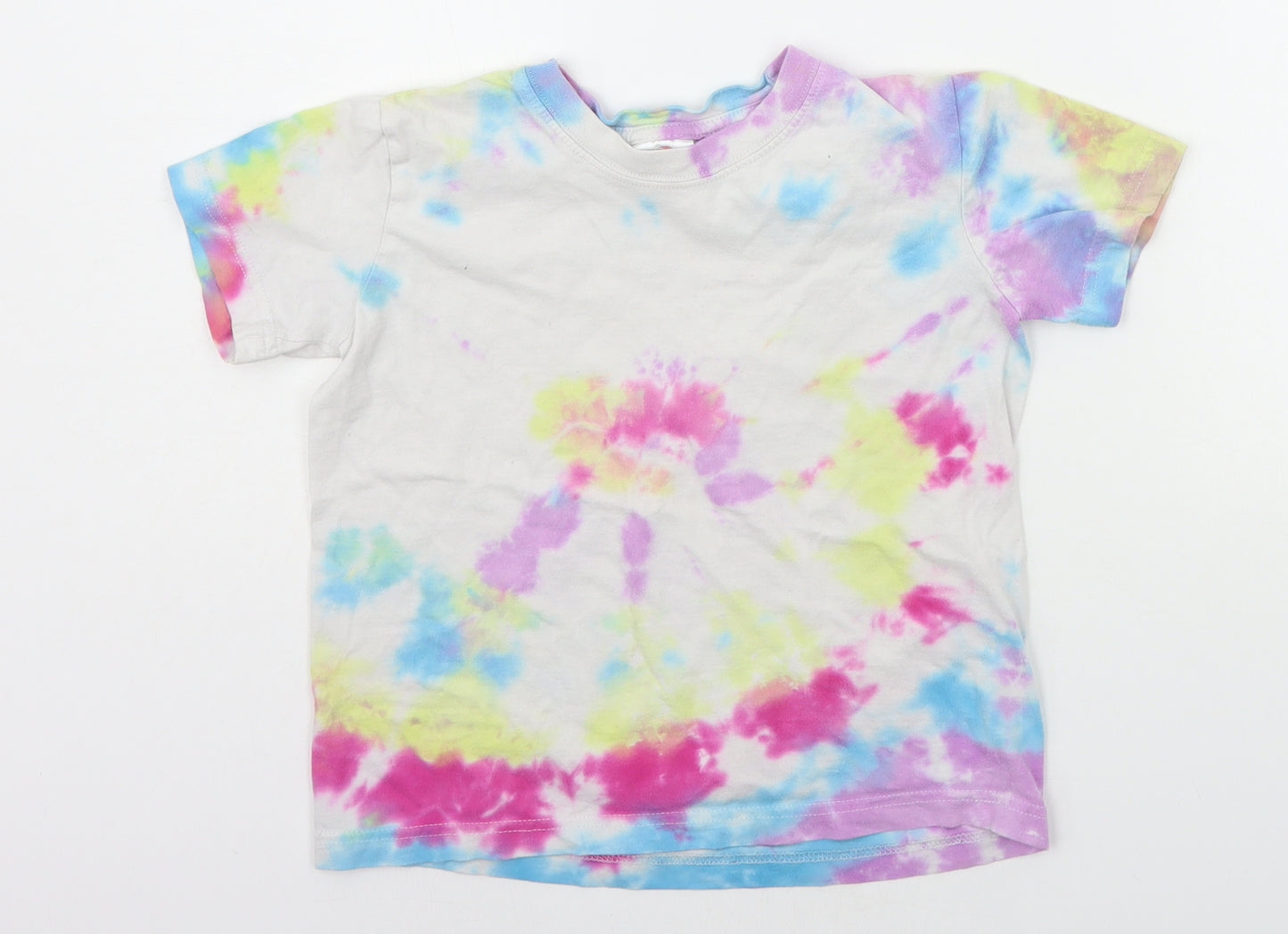 Stedman Girls Multicoloured Geometric  Basic T-Shirt Size 7-8 Years