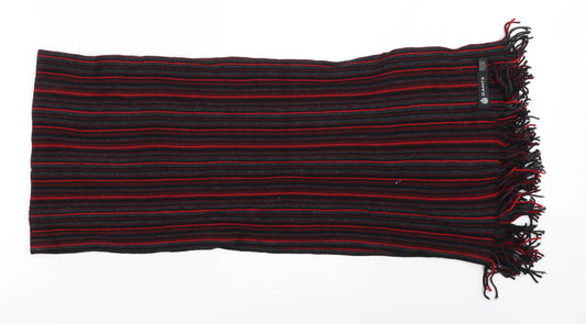 Dante Mens Red Striped  Scarf  One Size