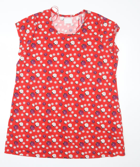 Matalan Womens Red Geometric  Top Dress Size XL