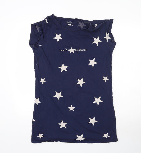 F&F Womens Blue   Top Dress Size M  - Star Print
