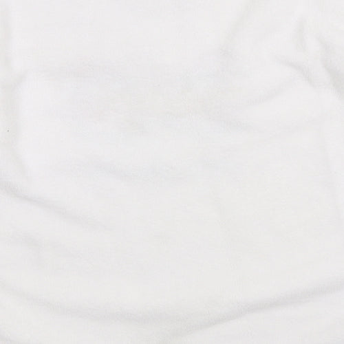 Matalan Womens White Solid Microfibre Top Pyjama Top Size M