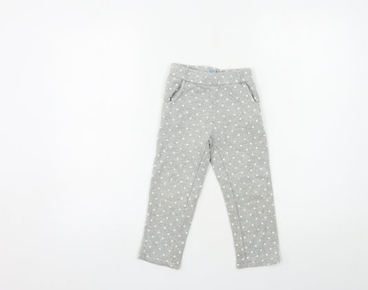 Gap Girls Grey Geometric  Sweatpants Trousers Size 4 Years
