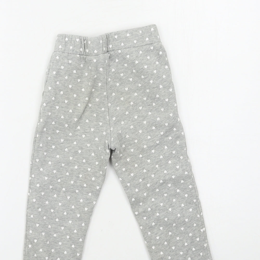 Gap Girls Grey Geometric  Sweatpants Trousers Size 4 Years