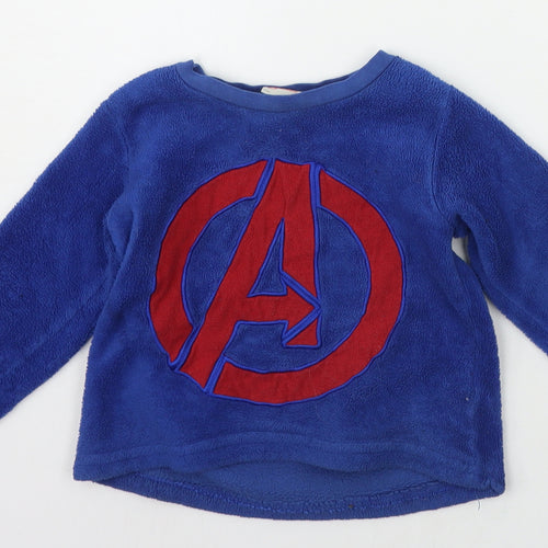 Matalan Boys Blue   Pullover Jumper Size 2-3 Years  - AVENGERS